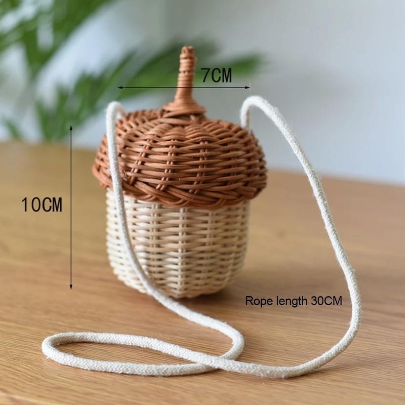Portable PP Rattan Baskets Picnic Storage Basket Retro Wicker Suitcase Woven Hand Gift Box Sundries Cosmetic Organizer Boxs