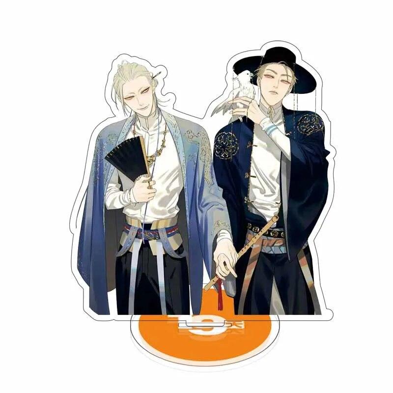 Hot Anime 19 Days Acrylic Figure Stand Model Toys Old Xian Hetian Jian Yi Character Model Desk Decor Cosplay BL Fans Collestive