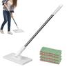 Flat Floor Mop Mini Floor Cleaner with Short Handle Household Cleaning Board Flat Dust Mopping Tool for Pet Hair Hardwood Tile