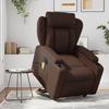 VidaXL Electric Massage Recliner Brown Faux Leather 3204567