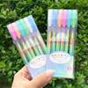 6/12x Rainbow Gel Pen Colorful Rainbow Pen Rainbow Ballpoint Pen Neons Gel Pen for Writing Drawing Journaling Sketching