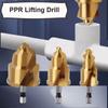 Hex Shank Water Pipe Repair Reamer Set Titanium Plated Stepped Drill Bit PPR Lifting Drill