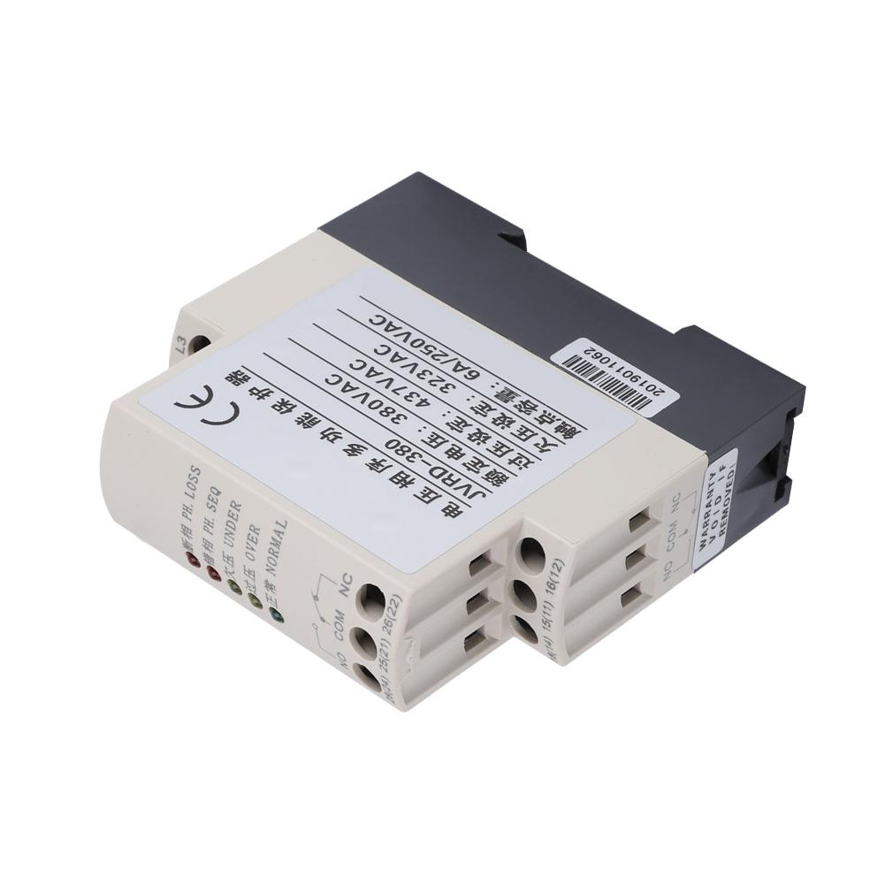 JVRD 380 Phase Sequence Protection Relay Monitoring Voltage Control Device 380VAC