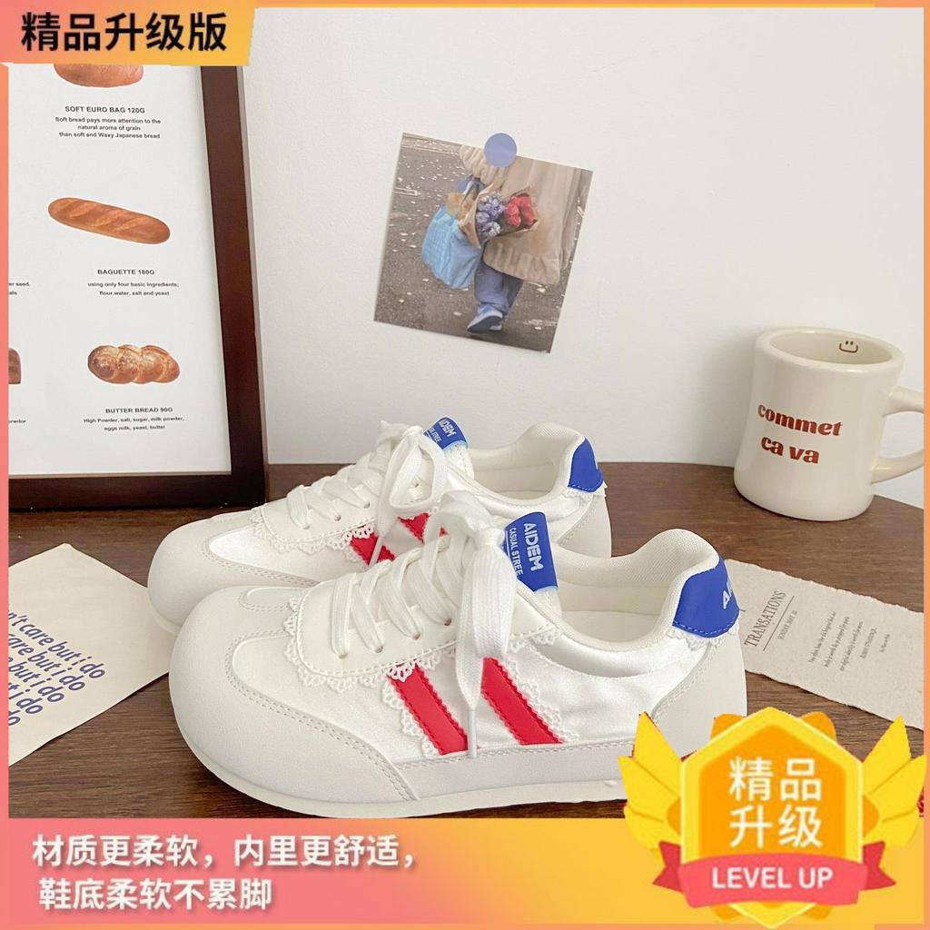 Ugly Cute Ballet Dexin Board Shoes Women's Puffs 2025 Summer New Chic Niche Korean Version Breathable Sports Little White Shoes