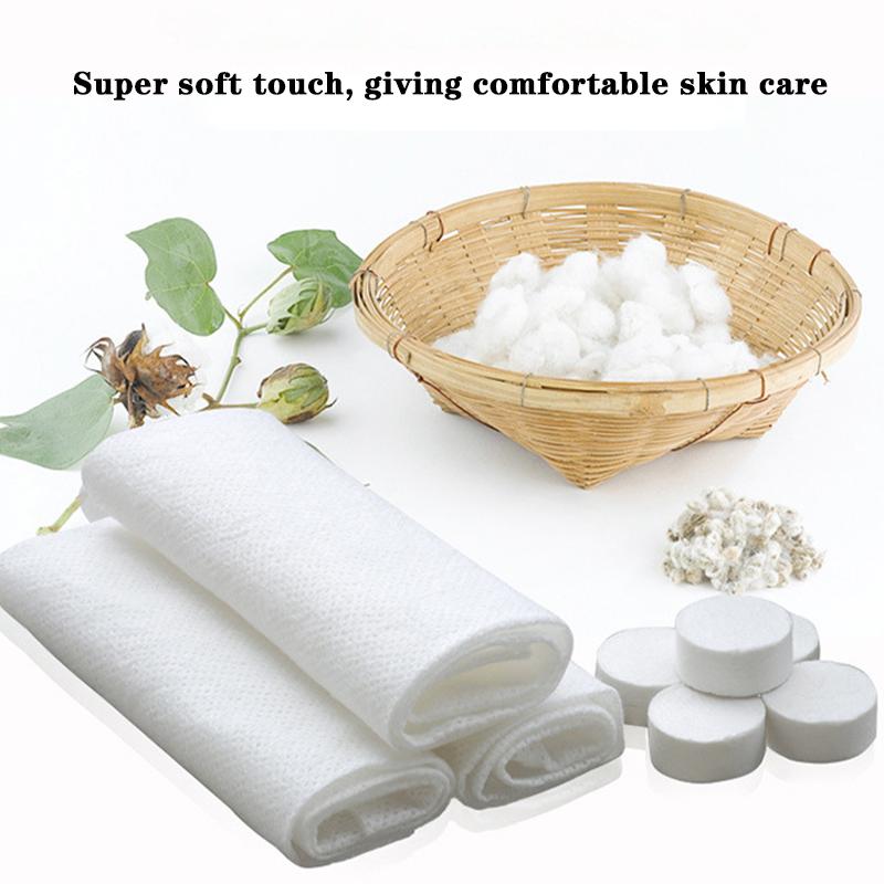 Compressed Towel 100 Pcs Mini Disposable Portable Face Towel Cotton Tissue Facial Cleansing Towel Travel Sports Outdoor