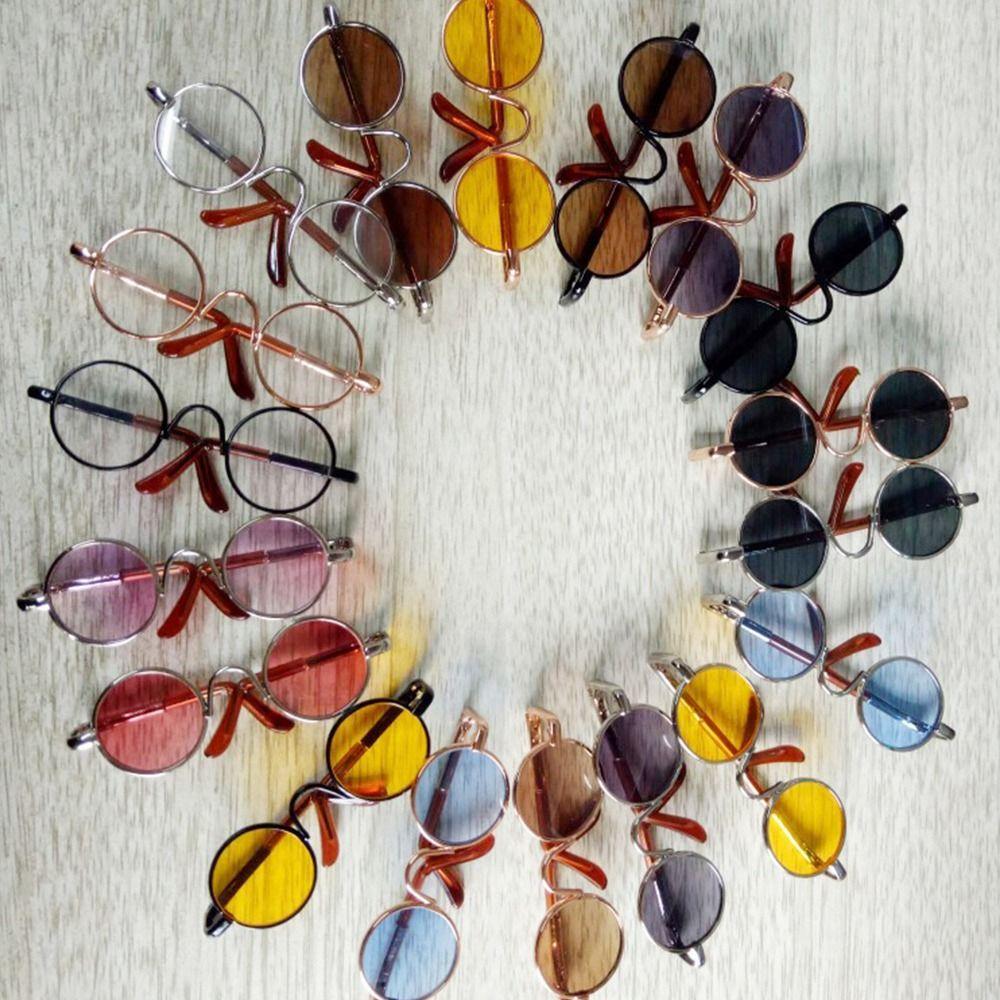 Plush Doll Accessories Plush Doll Eyeglasses For 10/15cm Dolls Cute Heart Frame Glasses Clothes