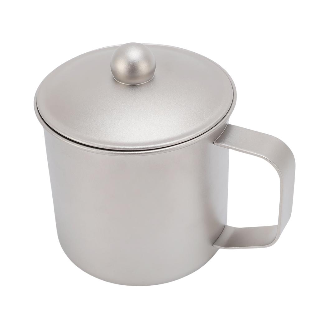 Camping Cup Camping Mug 360ml Pure Ti Cup with Lid for Outdoor Water Coffee Tea Cup for Cooking Tea Coffee Survival Gear