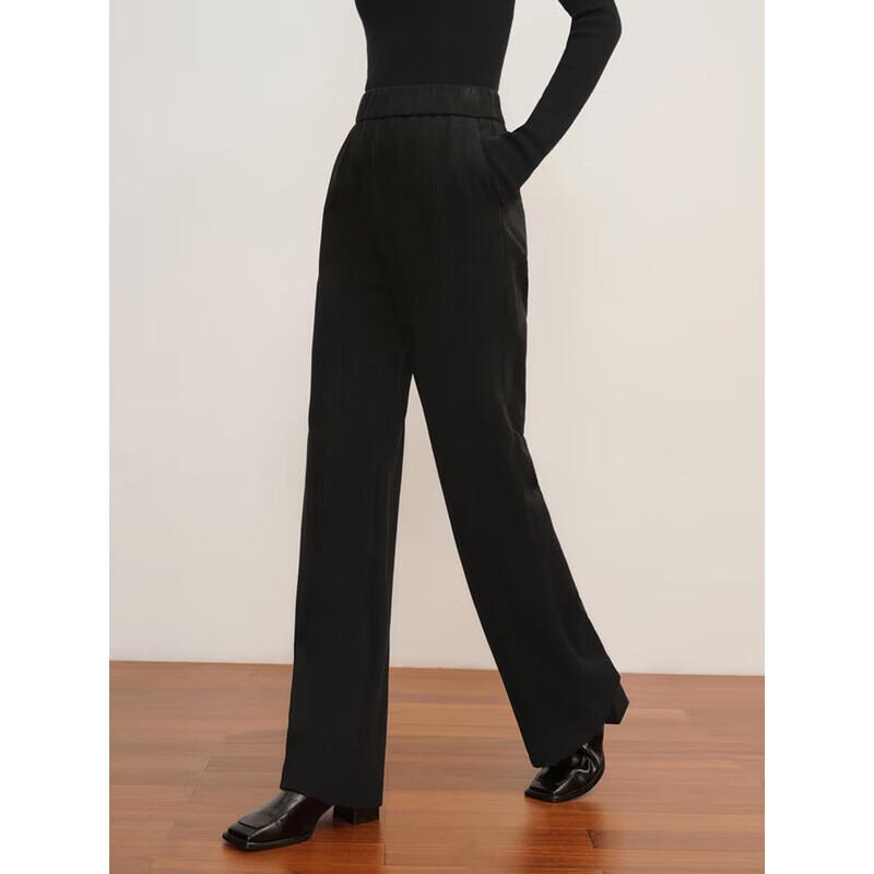 JUZI ANNACO Women's Versatile Chenille Straight-Leg Winter Pants