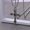 Retro Cross Pendant Hip Hop Necklace - Unisex Fashion Statement Chain