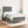 3142562 vidaXL Divan Bed with Mattress Dark Grey 120x200cm Fabric