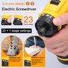 18V Lithium Screwdriver 55Nm Torque Multifunctional Repairing Tool Kit Electric Screw Driver for