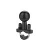 RAM MOUNTS Base with Stainless Steel U-Clamp Bolt, 1.5-Inch Ball, Black, RAM-231U