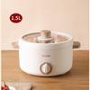 220V 2 Layers Multi Cooker Electric Hot Pot 1.5L Household Stewing Machine Frying Pan With Steamer 20cm Diameter