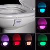 Intelligent Bathroom Toilet LED Night Light Body Motion Activated On/Off Seat Sensor Lamp 8 Color Toilet Lamp
