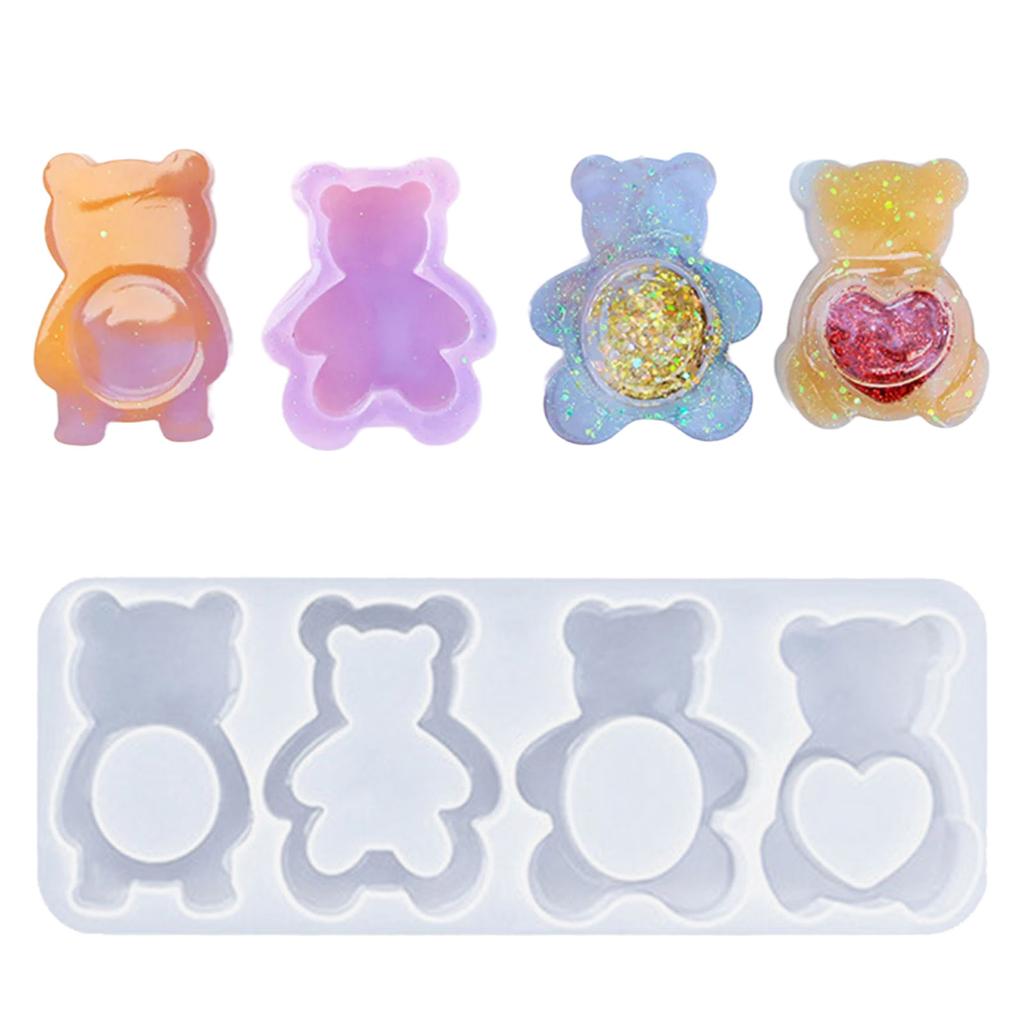 Mold for Handmade Crafts and Gifts Fun Animal Keychains Silicone Mold Effective Mold for Crafting Keyrings Ornament