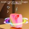 Bluetooth-compatible Speaker with Colorful Lights Low Latency Wide Area Sound Effect Rechargeable