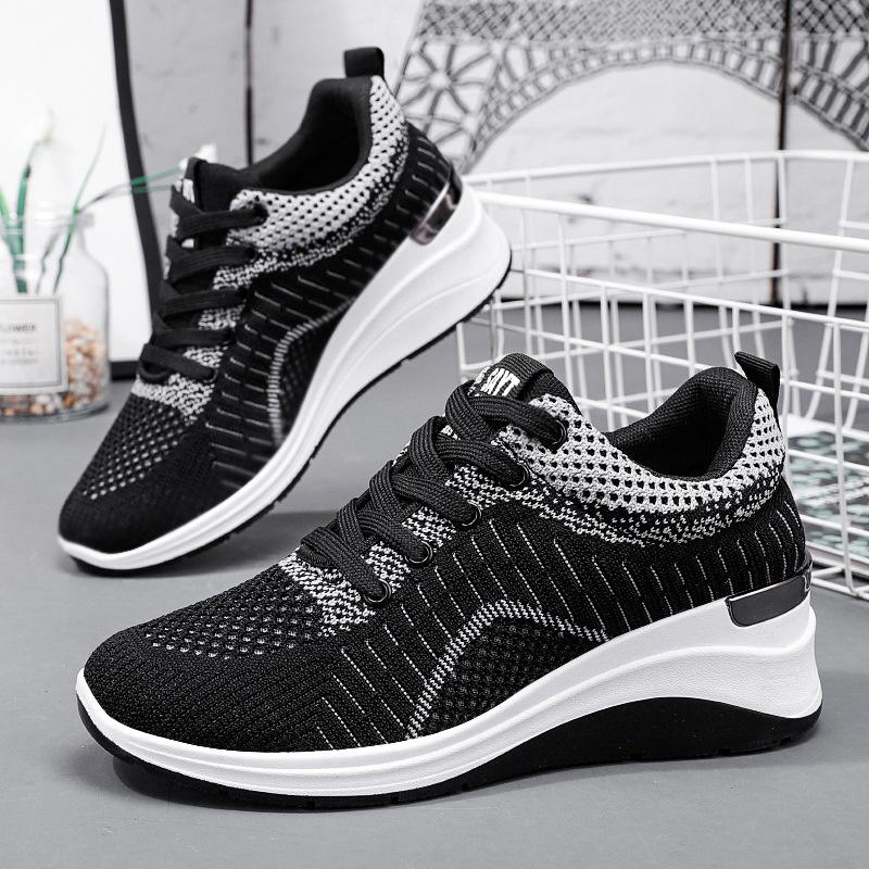 Sneakers Women Spring 2025 Mesh Breathable Lace Up Comfortable Platform Shoes Flats Loafers Casual Non-slip Zapatos De Mujer