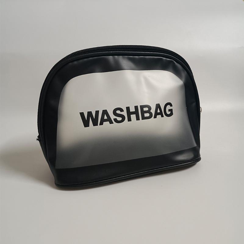 Large Capacity Transparent PVC Makeup Bag - Portable, Waterproof Travel & Swim Wash Bag