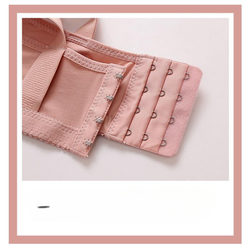 Lace Embroidery Gather To Prevent Sagging Bra Collect and Collect Breast Milk Non Magnetic and Non Steel Ring Women's Large Size Underwear