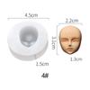 Q Version Doll Modification Accessories Baby Face Silicone Molds Clay Head Sculpey 3D Facial Mould