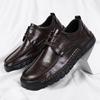 Shoes Men Lace Up Oxfords Genuine Leather Shoes Men Outdoor Flats Black Soft Designer Handmade Sewing Men Casual Shoes