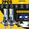 2pcs Car Led Headlight H7 Auto Led Bulb White Light 110W