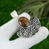 925 Sterling Silver Natural Golden Pietersite Wife Bezel Artisan Pendant Jewelry