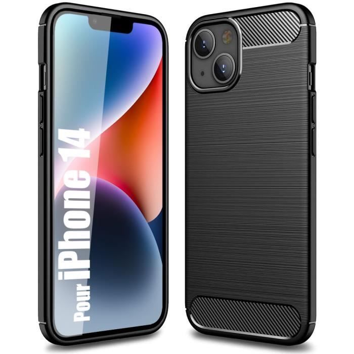 Protective Case - Silicone - for iPhone 14 - Matte Chic Black - Flexible - Full Access To Functions