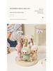 Rotating Labubu Plush Doll Display Box & Charm Stand