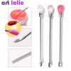 Nail Art Stainless Steel Spatula Stirring Mixing Gel Rod Spoon Acrylic Uv Gel Polish Glitter Powder Stick Manicure Tools
