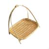 Bamboo Woven Fruit Basket Serving Tray Bowl Decor Rustic Holder Organizer Food Storage