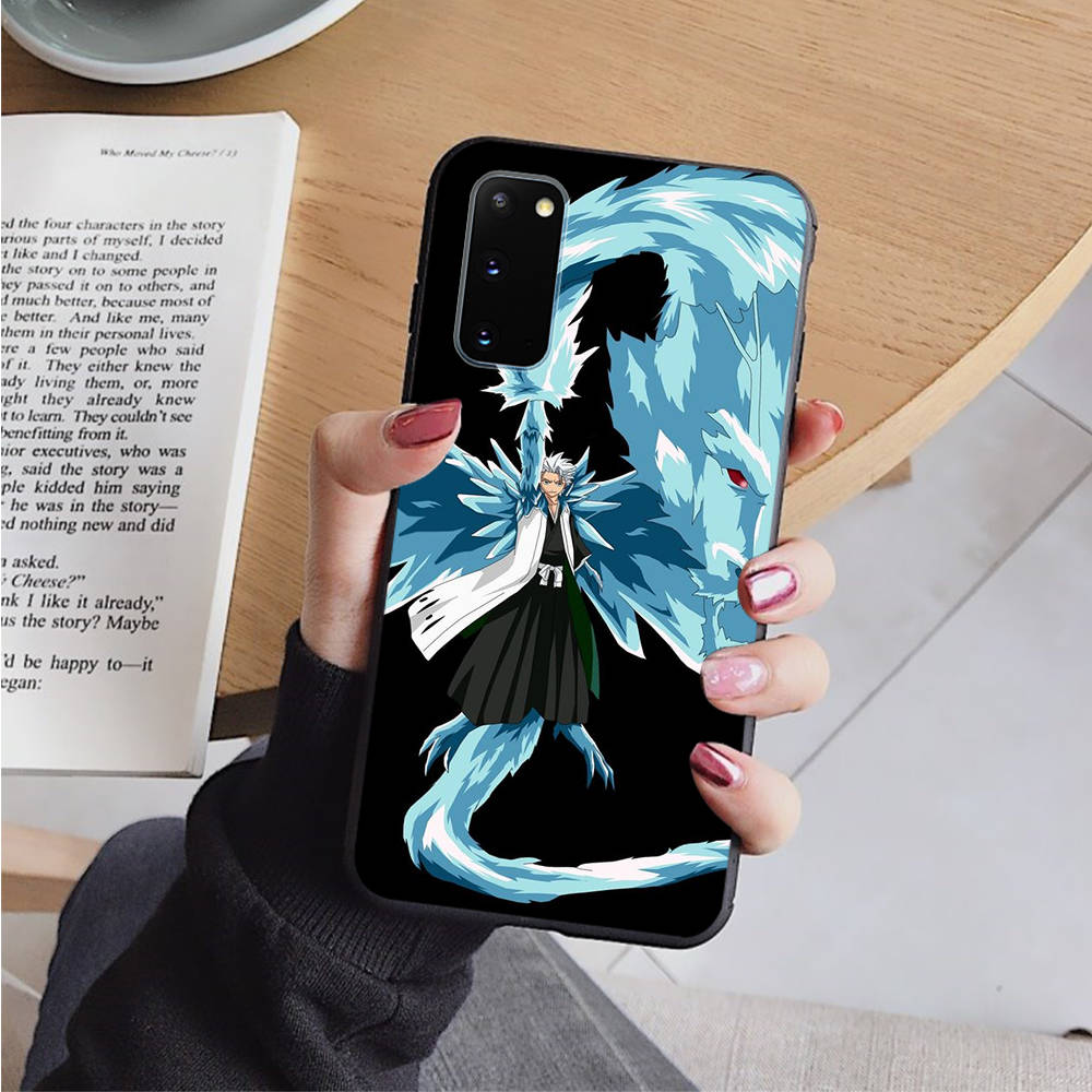 AD90 Anime Bleach Black Case for Samsung Note 20 Lite S24 Ultra S23 S22 A05 A06 A11 A71 A15 A16 A13 A24 A25 A33 A52 A53 M55 M35 Sofe Cover