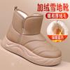 Thick-soled Snow Boots Women's 2025 New Winter Velvet Warm Northeast Cotton Shoes Waterproof and Non-slip Bread Boots Short Boots