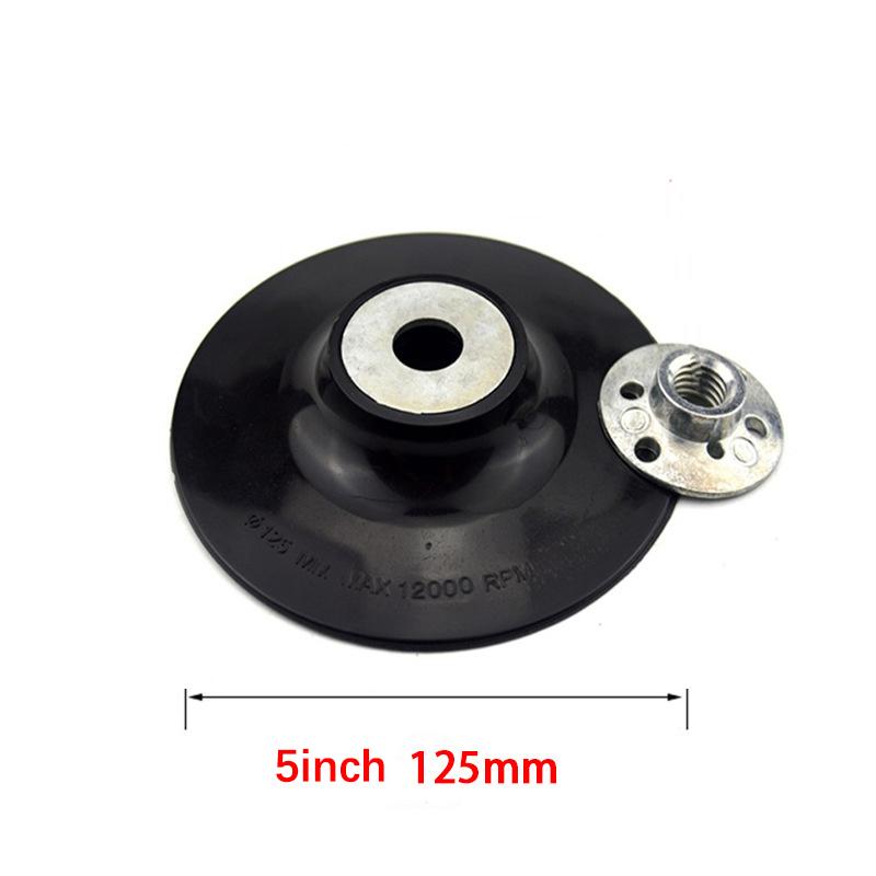 4-7'' M10/M14 Thread Backing Pad Abs Plastic Back Pad Round Grinding Discs For Angle Grinder Sanding Sander