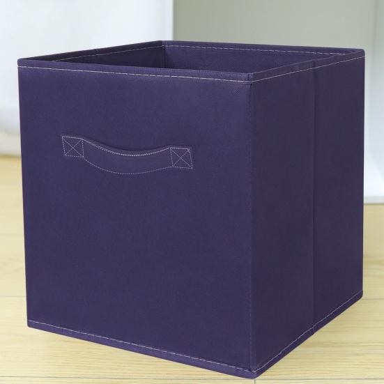 Fabric Storage Cube with Handle Large Capacity Easy Access Foldable Heavy-Duty Toys Clothes