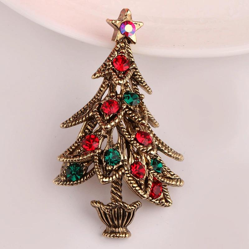 1PC Christmas Tree for Women Brooches Festival Pins Jewelry Cute Brooch Pin Unique Classic