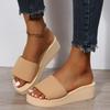 Sandals Women New Breathable Soft Wedge Summer Sandals With Low Heels Slippers Casual Comfort Summer Shoes Women Large Size