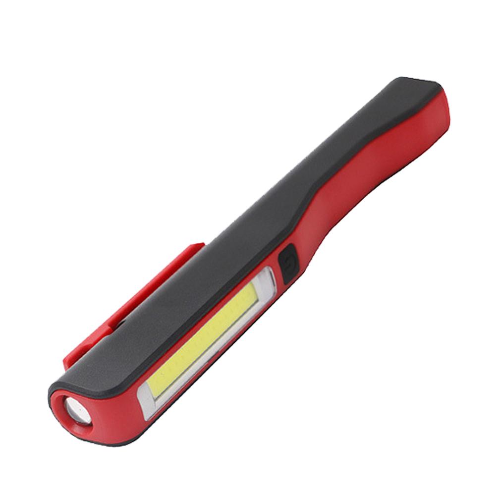 COB LED Light USB Rechargeable Magnetic Inspection Work Pocket Pen Flashlight