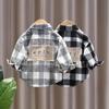 Boys' Plaid Long Sleeve Shirt - Infant & Toddler Casual Top for Spring & Autumn 2023