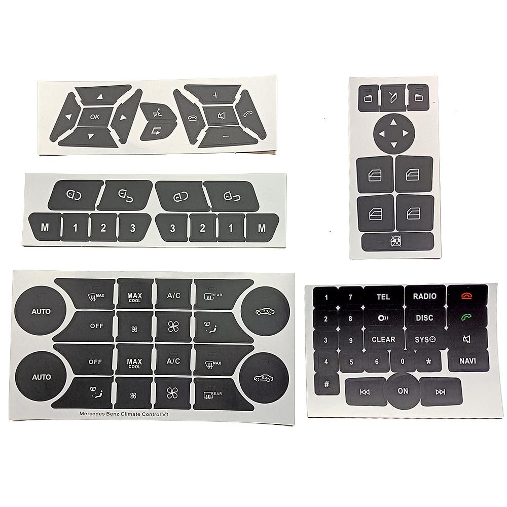 Для Mercedes Benz SLK Class R172 автомобильная центральная консоль рулевое колесо дверной замок окно кнопка переключателя переменного тока ремонт наклейка