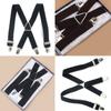 Suspender Solid X Back Elastic Accessories Decor Non Slip Men Stretch Party