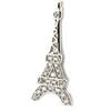 [M1715] - White 'Eiffel Tower' Silver Pendant