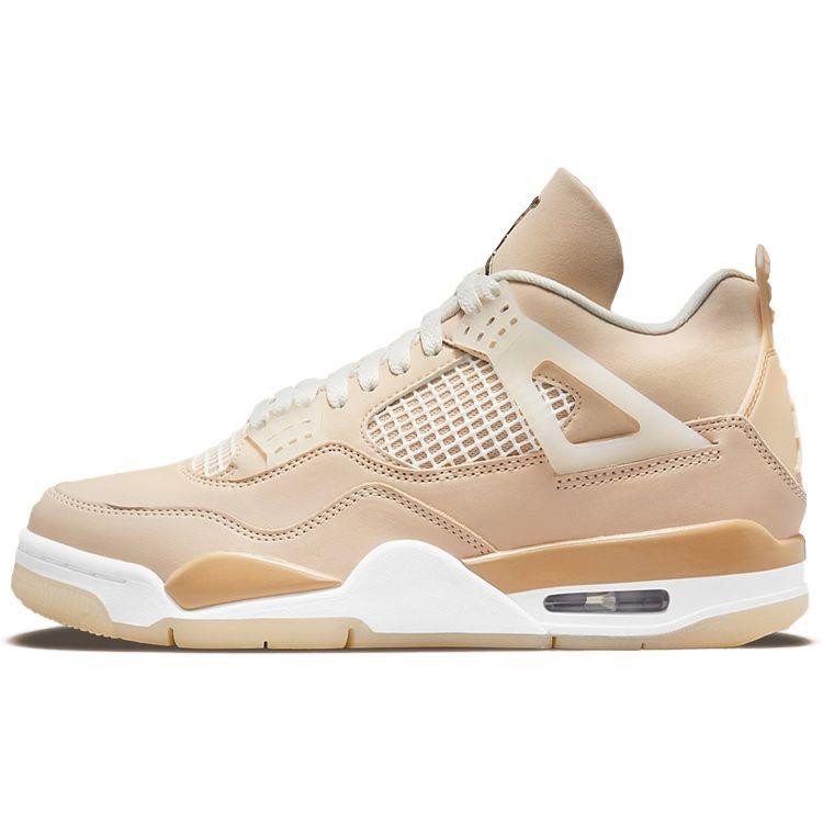 Air Jordan 4 Retro Shimmer Women Sneakers Tan Bronze-Eclipse Orange-Quartz DJ0675-200