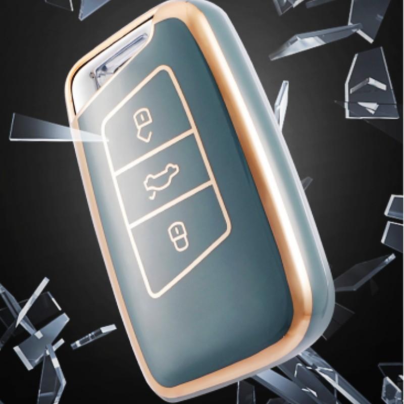 Soft TPU Car Remote Key Case Cover Holder Shell Fob For Volkswagen VW Magotan Passat B8 For Skoda Superb A7 Accessories