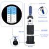 2 In 1 Handheld Brix Refractometer Tester Salinometer with ATC for Brine Fruit Beer Dual Scale Brix 0-32% Salt 0-28%