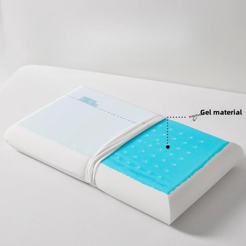 1pcs Gel Memory Foam Pillow with Slow Rebound & Cooling Effect Orthopedic Neck Support Pillow for Sleeping Ergonomic Design