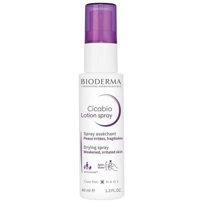Lotion Spray Réparateur Asséchant - Bioderma - Cicabio - 40ml - Hypoallergénique - Peaux Sensibles