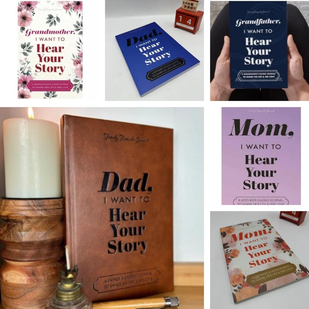Heirloom Edition Dad I Want To Hear Your Story Nostalgic A5 Notebook For Memories