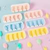 Silicone Ice Cream Mold Cartoon Animals Molds with Lid and Sticks Easy Popsicle Homemade Cheese Popsicle Ice Cream Pop Molds