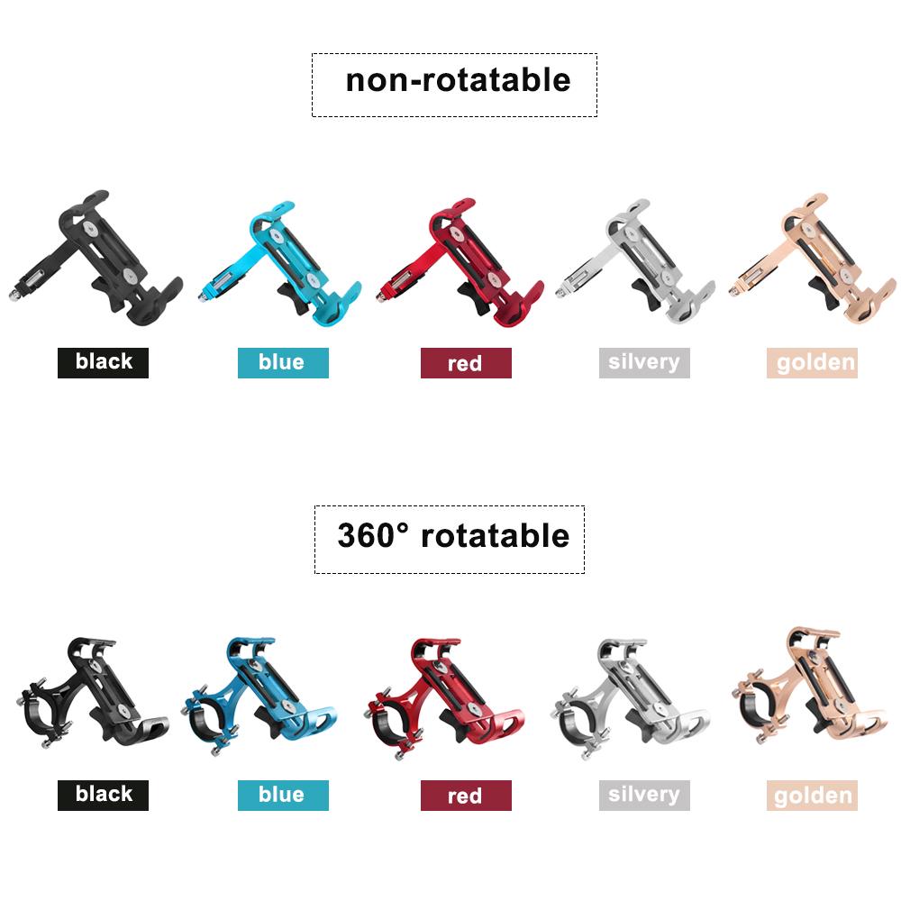 Mountain Bicycle MTB Aluminum Alloy Phone Holder Motorcycle Cellphone Handlebar Mount Cradle